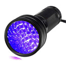 Ultraviolet Torch Waterproof 395-400nm 51 LED UV Detection Flashlight Lamp Newly