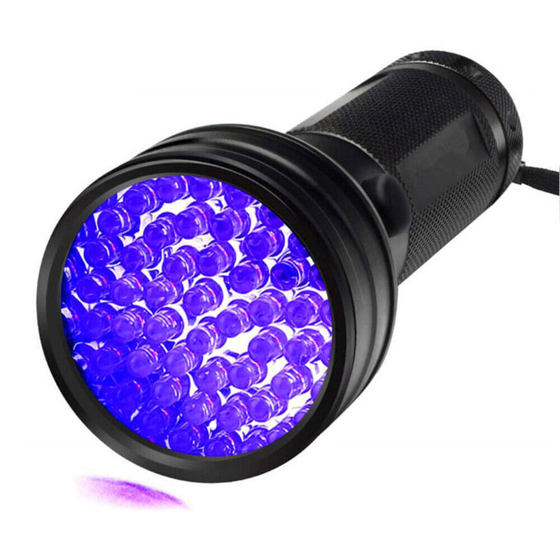 Ultraviolet Torch Waterproof 395-400nm 51 LED UV Detection Flashlight Lamp Newly