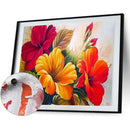Oil Painting By Numbers Kits Flower DIY Color Art Drawing Frameless (FL03)