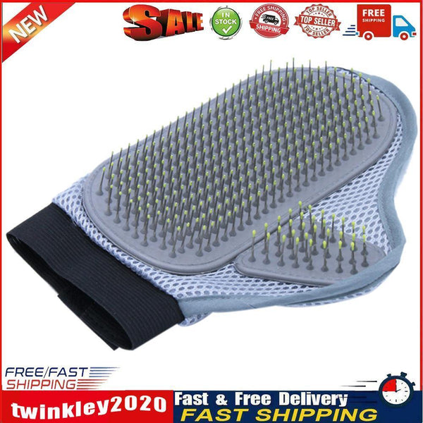 Pet Dog Cat Palm Shape Grooming Bath Brush Comb Massage Hair Rubber Glove Newly