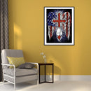 5D Diamond Painting DIY Cross Wings Full Round Drill Independence Day Art Crafts