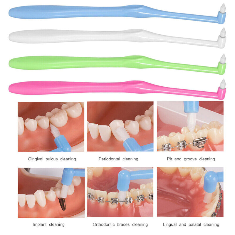 Orthodontic Interdental Toothbrush Teeth Cleaning Tooth-floss Dental Soft Bru