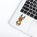 6pcs Christmas Cute Stickers Santa Claus Animal DIY Round Diamond Painting Kit