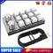 Macro Bluetooth-compatible Keyboard Programmable Mechanical Keypad (White)
