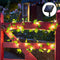 LED Solar Rattan Decorative Light String Outdoor Courtyard Leaf Lamps (B) Newly