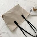 Fashion Big Capacity Shoulder Bag Nylon Waterproof Handbag Simple Shopping Totes