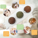 Cat Mint Ball Toys - Edible Cat Toys 3-in-1 Spinning Chewing Balls (White)