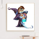 Partial Embroidery Owl Goblin DIY 11CT Stamped Cross Stitch Kits Needlework Sets