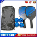 #A 2pcs Peak Paddles Rackets + 4 Balls Combination Kits Non-slip Handle Racquet