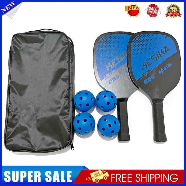 #A 2pcs Peak Paddles Rackets + 4 Balls Combination Kits Non-slip Handle Racquet