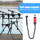 Fishing Bite Alarms Chain Wiggler Fish Bite Indicator Wobbler Tools (Red)