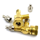 TPMS Valve Tee Adapter Debugging Car Tire Accessories Tyre Bleed Valves