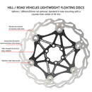 Bicycle Brake Disc MTB Road Bike Hydraulic Disc Brake Rotors (160mm Black) Newly