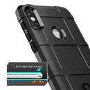 Drop-Proof Soft TPU Shell Cover Case for Moto P30 Note Protector (Black)