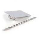 Nail Art Palette Stainless Steel Makeup Cosmetic Color Mixing Palette (L)