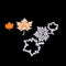 Maple Leaf Metal Cutting Dies Stencils Scrapbooking Embossing Craft Paper S7Q4