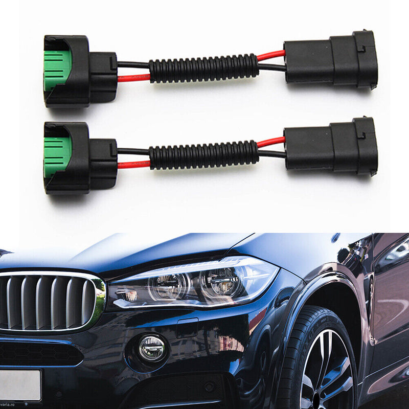 2pcs H11 H9 H8 Extension Cable Wiring Harness for Car Halogen Headlights Newly