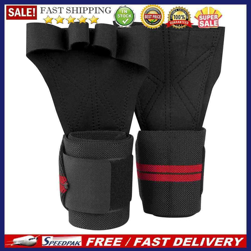 Anti-Skid Weightlifting Hand Guard Gloves Dumbbell Pull Up Grip Hand Protector
