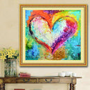 Seawang 5D DIY Full Drill Diamond Paintings Heart Cross Stitch Embroidery Mosaic Set C