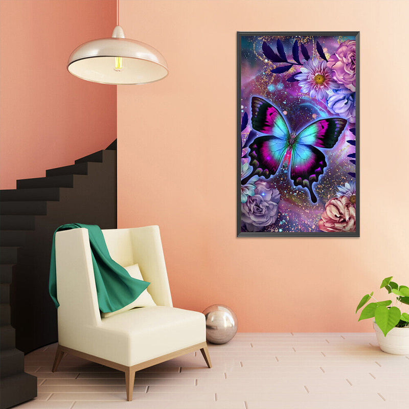 5D Diamond Painting DIY Butterfly Full Round Drill Mosaic Picture Rhinestone Set