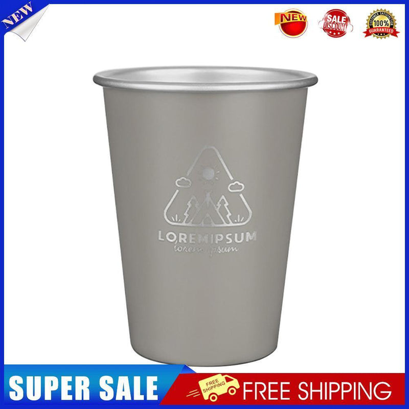 Stainless Steel Camping Cup Outdoor Travel Coffee Beer Drinks Mugs (Black)