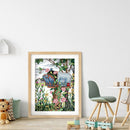Partial Embroidery DIY Morning Glory 14CT Print Kit Cross Stitch Home Decoration