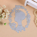 Metal DIY Wreath Woman Cutting Dies Stencils Scrapbook Card Making Craft