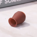 4pcs Silicone Furniture Leg Covers Table Feet Pad Floor Protector (Brown)