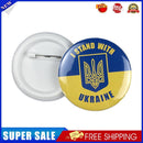 Ukraine Ukrainian Map Flag Symbol Round 13 Styles Clothes Pins(M)