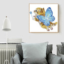 5D DIY Part Special Shaped Drill Diamond Painting Cat Art Decor (YX286)