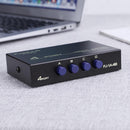 USB 2.0 4-Port Sharing Switch Selector Adapter Box Hub for PC Scanner
