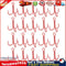 20pcs Barbed Crank Sharp Fishing Hooks Pesca Tackle with 3 Anchors Newly