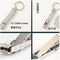 EDC Foldable Ultra-thin Keyring Trimmer Cutter Nail Clipper Stainless Steel