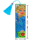 DIY Diamond 5D Bookmark Leather Tassel Special Shape Rhinestone Painting Kit