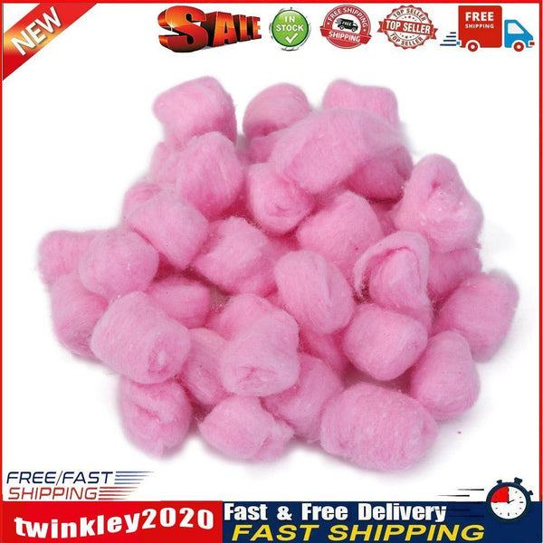 100pcs Colorful Winter Keep Warm Cotton Balls Cute Cage Filler (Pink) Newly