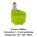6 in 1 Adjustable Nozzle for 1/4 inch 3000psi High Pressure Washer (Green) Newly