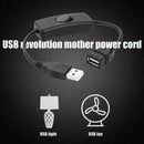USB ON OFF Switch Cable USB 2.0 Male to Female Extension Extender Cable