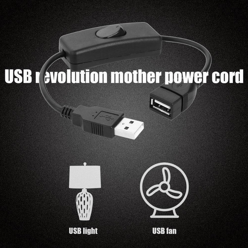 USB ON OFF Switch Cable USB 2.0 Male to Female Extension Extender Cable