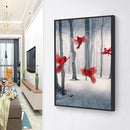 DIY Diamond Embroidery Red Birds Rhinestone Mosaic Diamond Painting Wall Gift