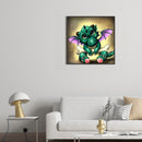 Diamond Painting Cyan pterosaur Full Square Rhinestone Wall