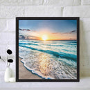 Canvas Paint By Numbers Seaside Sunset Oil Hand Painted Drawing Kit Home De