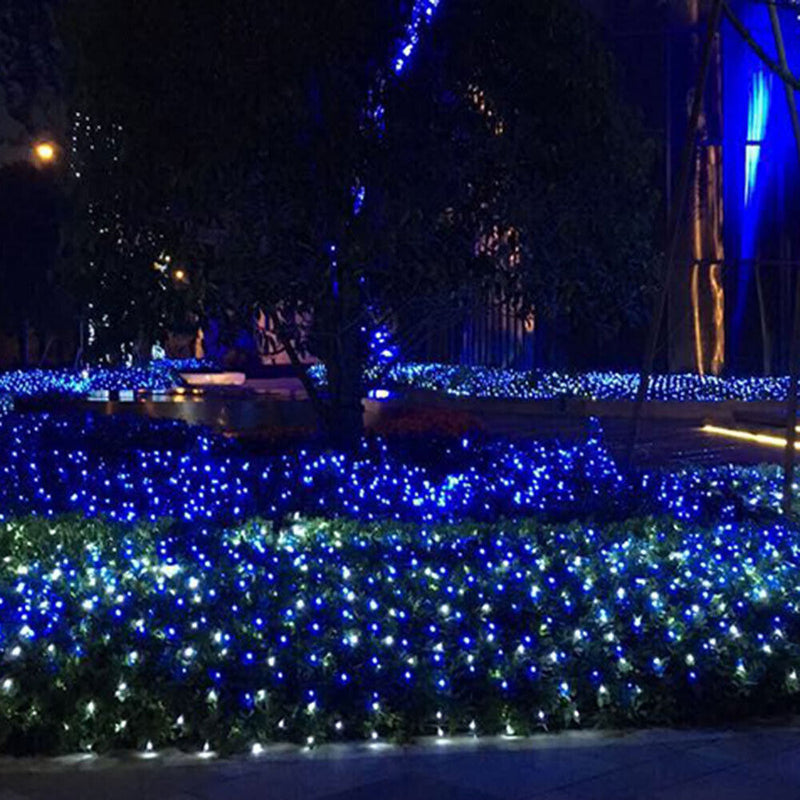 LED Net Fairy Lights Home Wedding Party Christmas Decor (Blue Light EU) Newly
