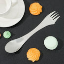 Camping Tableware Cutlery Tool Portable Spoon 3 in 1 Fork Stainless Steel