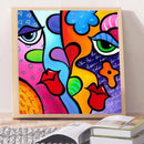 5D Diamond Painting Kit DIY Colorful Abstract Full Round Drill Mosaic Home Decor