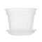 5x Orchid Planting Pots Transparent Seedling Garden Flower Pot (with Base) Newly