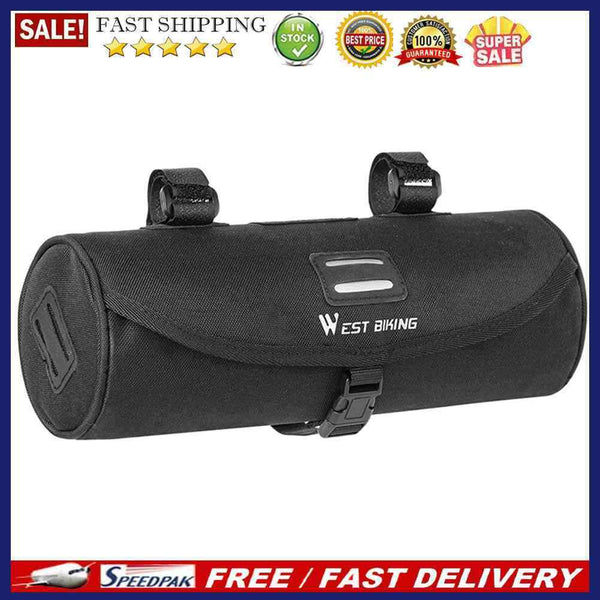 WEST BIKING Bicycle Bag 2L Waterproof Front Tube Frame MTB Handlebar Pannie