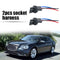 2pcs 7443 T20 Bulb Connector Male Adapter for Automotive Turn Signal Bulb Socket