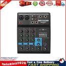 Wireless 4-channel Audio Mixer Bluetooth-compatible USB Sound Mixing (EU) Newly