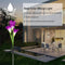 LED Solar Power Lily Flower Light Stake Lamp Garden Path Decoration/