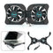 2 Fans USB Cooler Cooling Pad Stand Radiator For 7''-15'' Notebook Laptop W1M7